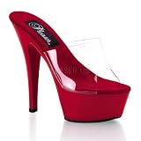 Pleaser KISS-201 CLR Red Kiss