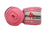 Boxing/MMA Handwraps 180" Mexican Style Elastic 1 Pair PINK