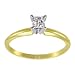 14k Yellow Gold Princess-Cut Solitaire Engagement Ring (.05 ct, I-J Color, I1-I2 Clarity), Size 7