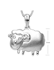 Goat - Diamond And 18K White Gold Pendant