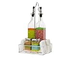 Review Present Time UK  / Oil & Vinegar set Dots glass. 500ml each bottle