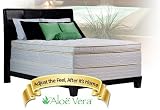Memory Foam Mattress (Plush) - Aloe Vera Pillowtop - 14 thick. Hypo-allergenic. 120 Night Comfort Guarantee!