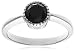 10k Choice of White or Yellow Gold Black Diamond Ring (1 cttw)