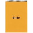 Rhodia Classic Orange Wirebound Lined Pad 8 x 12 (#18)