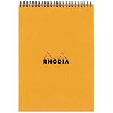Rhodia Classic Orange Wirebound Graph Pad 8 x 12 (#18)