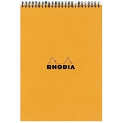 Rhodia Classic Orange Wirebound Lined Pad 8 x 12 (#18)