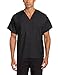 Landau Essentials Unisex Relaxed Fit 1-Pocket V-Neck Scrub Top 7502 Black