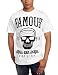 Famous Stars and Straps Men's Plain N Simple Mens Tee, White/Black, XX-Large