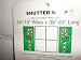 Candy Cane Christmas Holiday Shutter Wrap, Set of 2