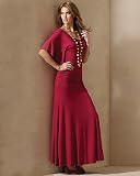 Ankle-length batwing dress