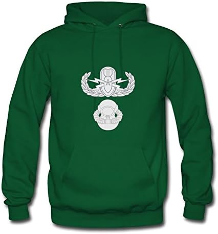 Men Hoodies Casual Senior Eod Scuba Designed X-large With Organic Cotton Green
