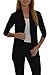 Golden Black Fashion Women's Fly Away Open Front Basic Cardigan