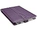 M-Edge Platform Genuine Leather Kindle Jacket (Fits 6" Display, Latest Generation Kindle), Pebbled Purple