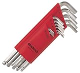 Bondhus 17095 Set of 15 Balldriver L-wrenches with BriteGuard Finish, sizes 1.27-10mm