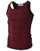 H2H Mens Active Slim Fit Basic Lightweight Athletic Tank Top With Solid Colors