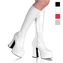 PleaserUSA Platform Knee Boots Slick-100