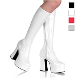 Demonia Boots Women's SLICK-100 4 3/4 Stretch Knee Boot Available in 6 Colors
