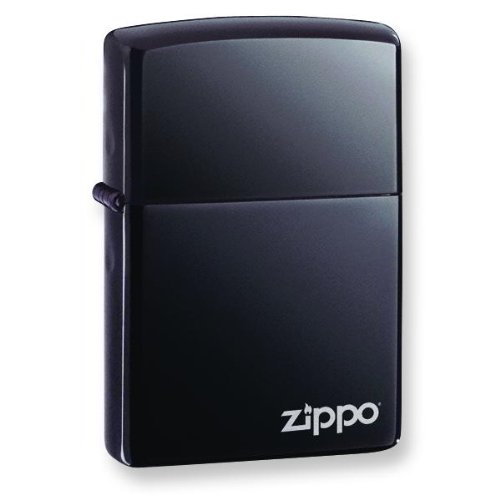 Black Ice Zippo Lighter with Logo