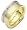 8mm Titanium & 14 Karat Yellow Gold 38 Diamond Wedding Band - 10