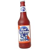 Silly Squeakers Blue Cats Trippin Beer Bottle Dog Toy, Brown