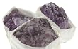 Set of 3 Amethyst Druzes - Size: 1.4 x 2 x 1.2 IN