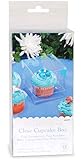 Darice 12 Piece Cupcake Box, 3.5 by 3.5 by 3.5", Clear