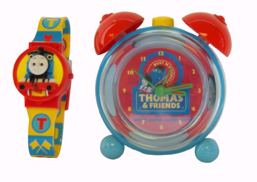 Thomas Kids Twin Bell Alarm Clock And Lcd Watch Tte31 Picture