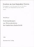 Produkt-Bild: Untersuchungen zur Rekonstruktion der hattischen Kultschicht