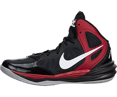Nike Men's Prime Hype DF Black/White/Unvrsty Rd/Anthrct Basketball Shoe 10 Men US