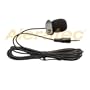 Mini microphone pour PC/portable - jack 3,5mm - noir - clip-on