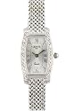 Geneve Women's Solid gold watch - Tonneau style with diamonds on the bezel