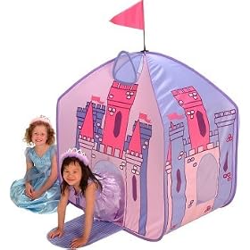 Princess castle pop up play tent