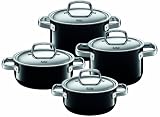 Silit 17180011 Topf-Set 4-teilig, piano black