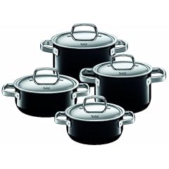 Silit 17180011 Topf-Set 4-teilig, piano black