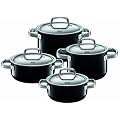 Silit 17180011 Topf-Set 4-teilig, piano black