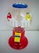 M&M Candy Dispenser -- Pull Lever and Dispense M & M Candy -- as shown with Red M&M and Yellow M&M