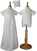 Apparel : Boys 100% Cotton Convertable Christening Baptism Set with Hat