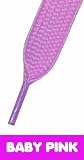 Super Fat Coloured Skate Shoelaces - BABY PINK 20mm x 120cm