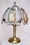 6-Panel Antique Brass Touch Lamp - Tiger/Cub