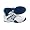 Men's Wilson Trance II Tennis Shoe-White/Navy/Silver (8)