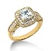 41PexxtljpL. SL75  1.60 Ct Diamond Engagement Ring Princess Cut Antique