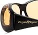 Eagle Eyes FitOns Computer Glasses – StimuLights Designed to Fit Over Prescription Glasses in Tortoise