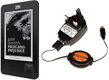 from UltimateAddons UltimateAddons 2 Piece UK USB Mains Charger Plug for Kobo WiFi Wireless eReader 2011 including Retractable USB Cable