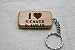 I Love Richard G. Lugar Wooden Keychain