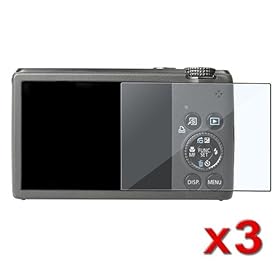eForCity 3 Pack LCD Screen Protector 3 for Canon PowerShot S95 Digital Cameras