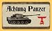 8x14 German Achtung Panzer Vintage Metal Sign