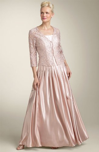 Formal Evening Dress -Mother of Bride & Groom, Wedding, Party, MOB Gown by Sean Collection (7328) CHAMPAGNE