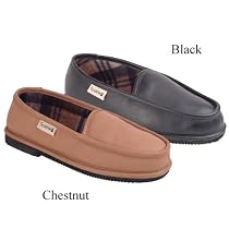 Bearpaw Men's Deerskin Slippers w/ Wool Lining