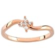 14K Rose Gold Diamond Promise Ring - 0.08 Ct.