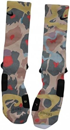 Sock Swagger Men's "What The Kobe" Custom Elite Socks Large 8-12 Multi-Color